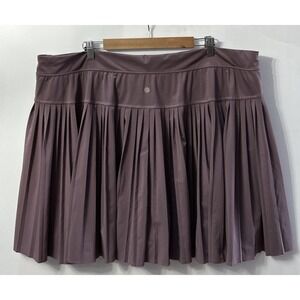 Athleta Advantage Skort Jupe Short Pleated Lined‎ Mauve Purple Womens Plus Sz 3X